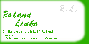 roland linko business card